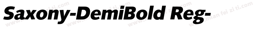 Saxony-DemiBold Reg字体转换